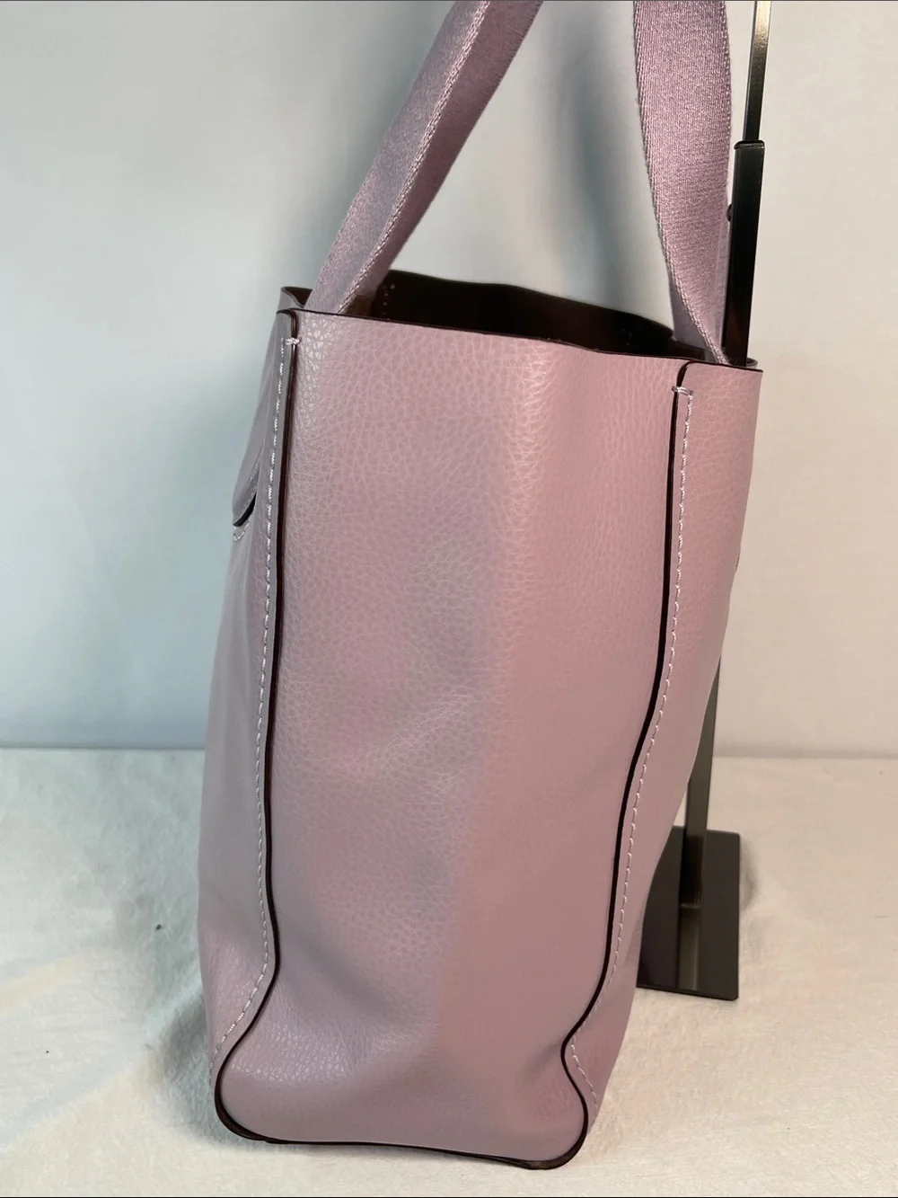 Coach L2054-58860 Derby Leather Tote Lavender Mauve Pebbled Leather